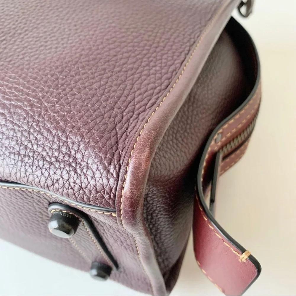 Coach Rogue 30 Burgundy - Picture 15 of 16